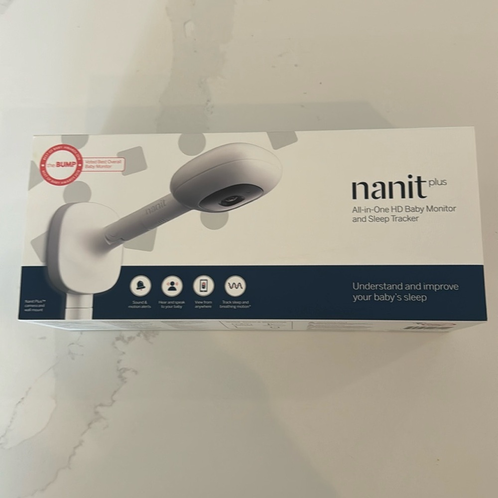 Nanit Plus- All in One HD Baby Monitor and Sleep Tracker. Camera and wall mount.